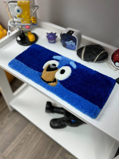 Bluey Keyboard Rug: Tufted Kids Desk Mat, Custom Desk Decor