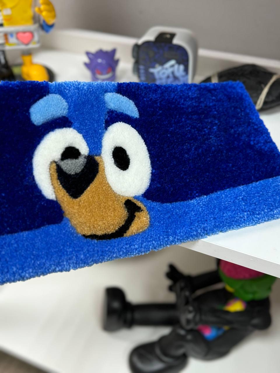 Bluey Keyboard Rug: Tufted Kids Desk Mat, Custom Desk Decor