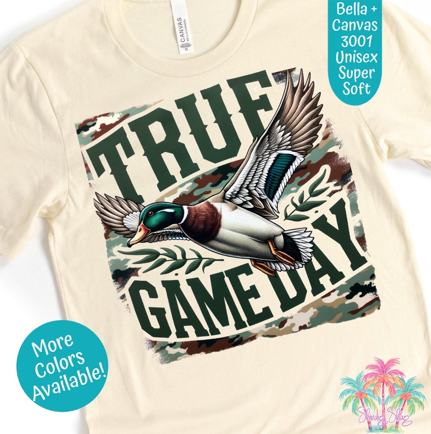 Game Day Duck Hunting Tee: Unisex Bella Canvas Cotton T-Shirt
