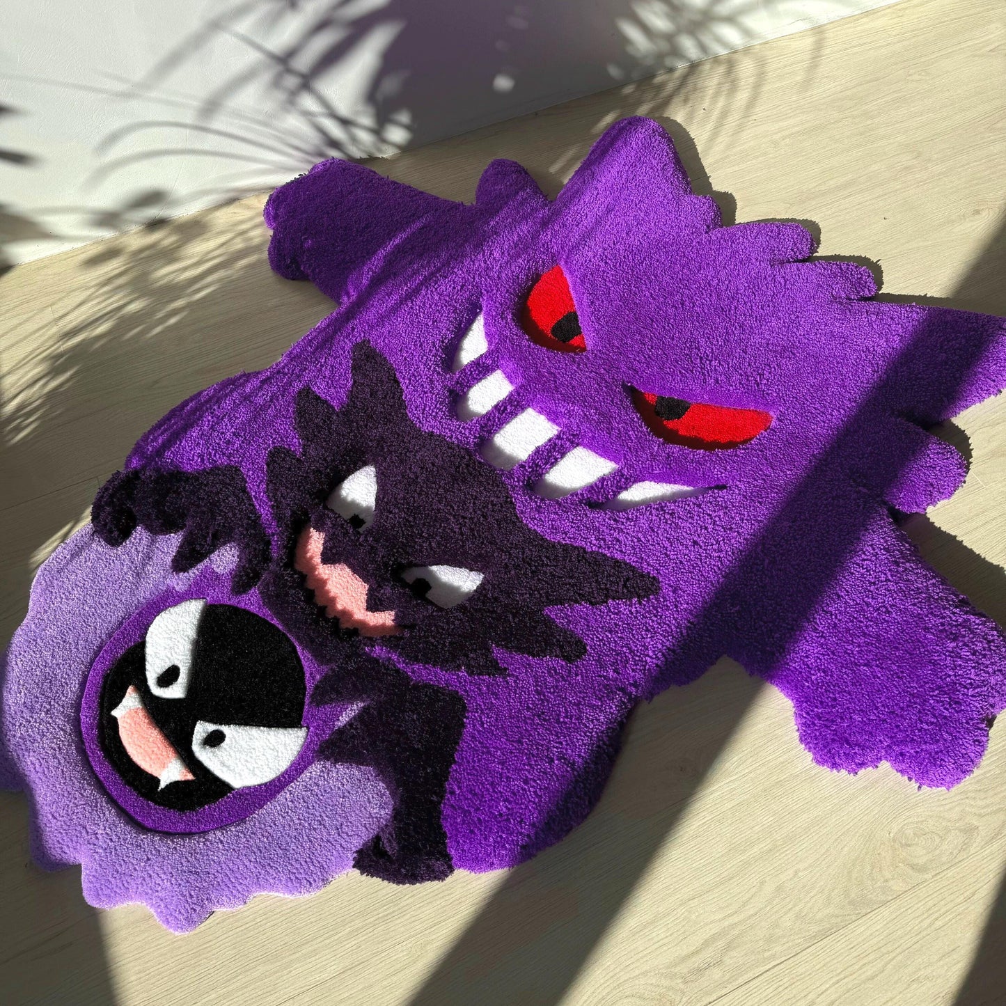 3D Cartoon Character Rug: Handmade Fluffy Acrylic Kids Decor