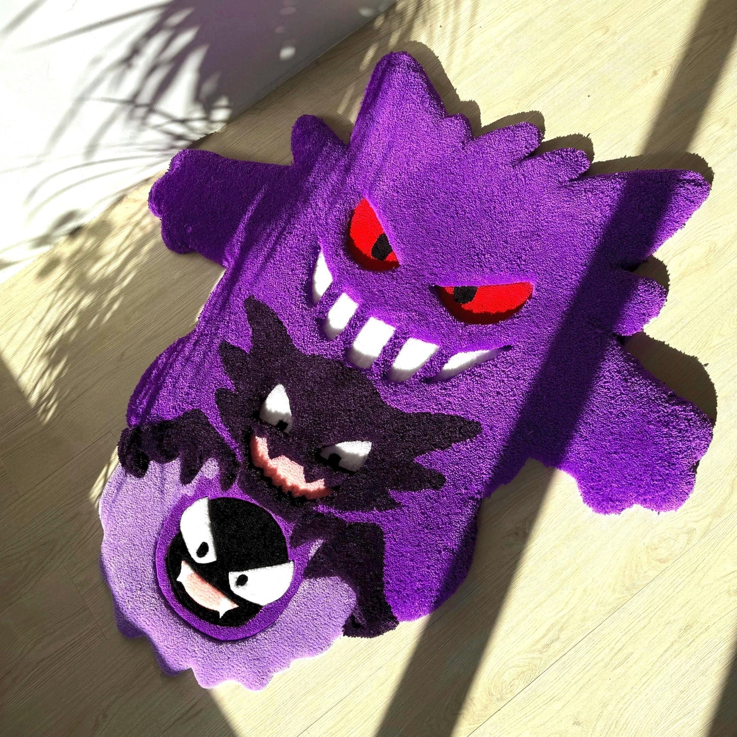 3D Cartoon Character Rug: Handmade Fluffy Acrylic Kids Decor