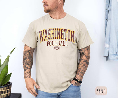 Washington Football Vintage Style Sweatshirt, Washington Crewneck Commander Shirt, Washington Fan Gift, Sunday Football Shirt, Game Day