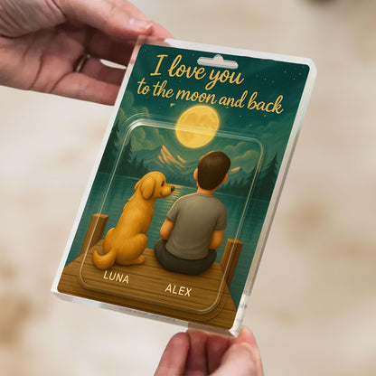 Personalized Fathers Day Gift For Dog Dad, Custom Dog Breed Action Figure Acrylic Block, Dog Lovers Gift, Dog Owner Gift, Pet Lovers Gift