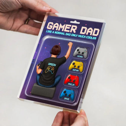 Custom Gamer Dad Action Figure Plaque, A Fun & Unique Acrylic Gift for the Coolest Gamer Dad or Husband this Father’s Day