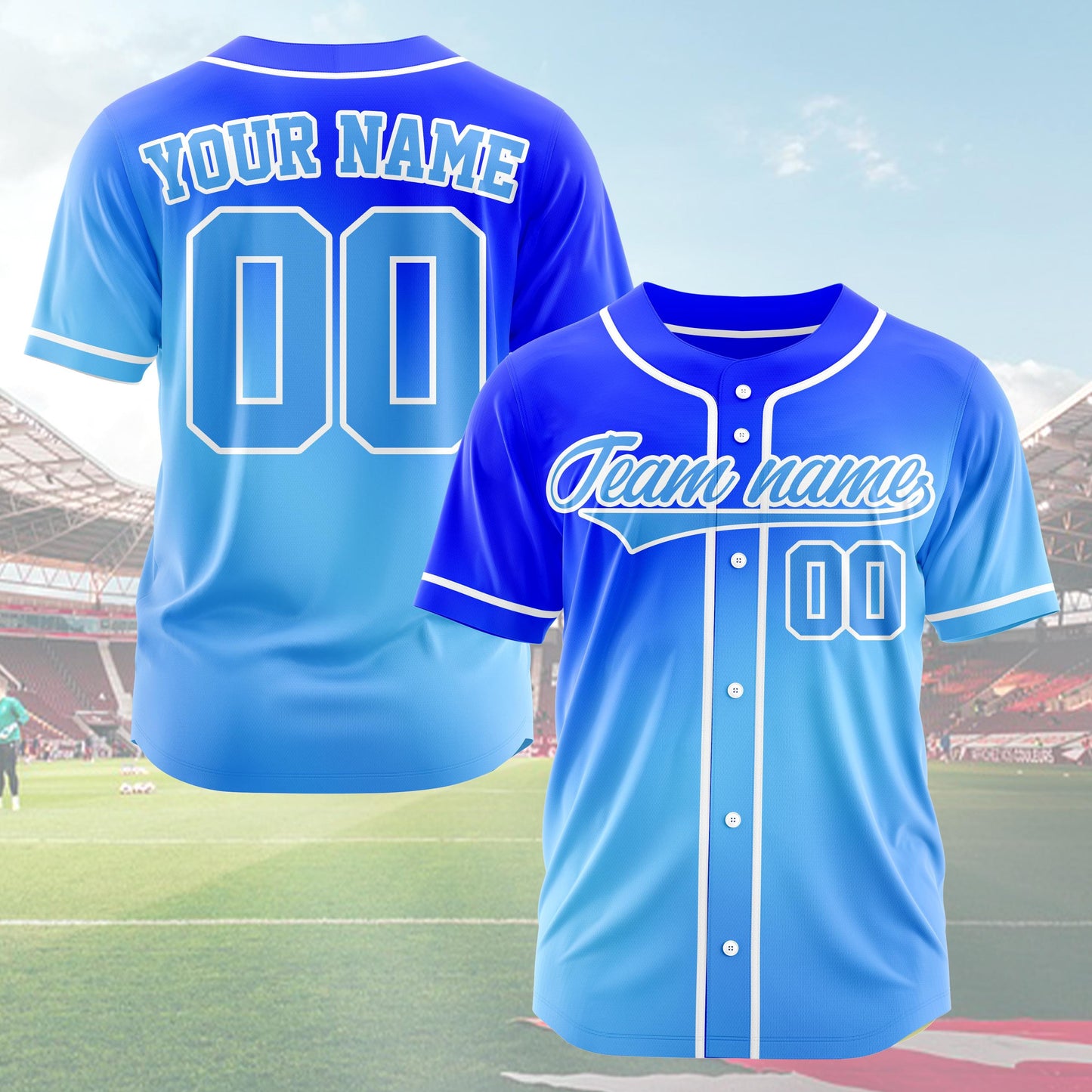 Custom gradient baseball uniform personalized name number player team jersey, cheerleading uniforms, for men women youths Toddler