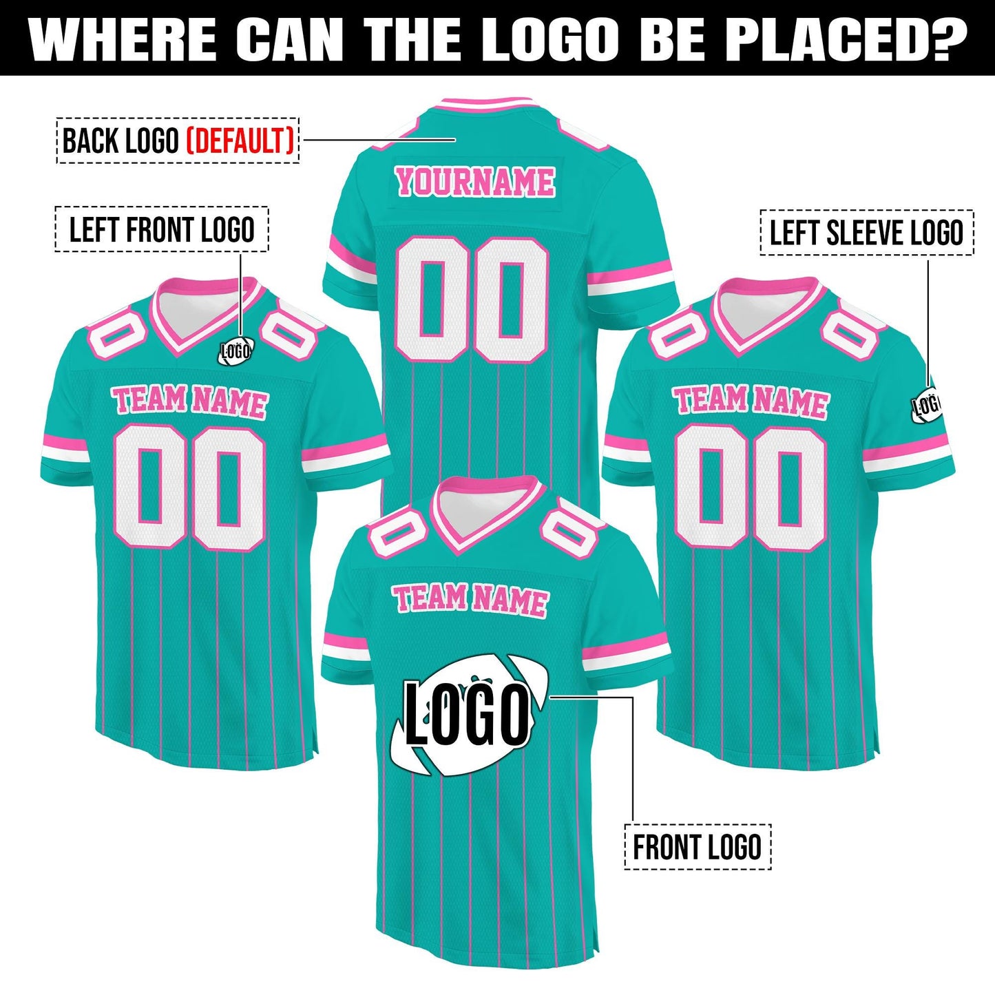 Personalized Name and Number Football Jersey, Custom Name Number Football Team Shirt for Kids Adults, Game Day Outfit, College Football Fans