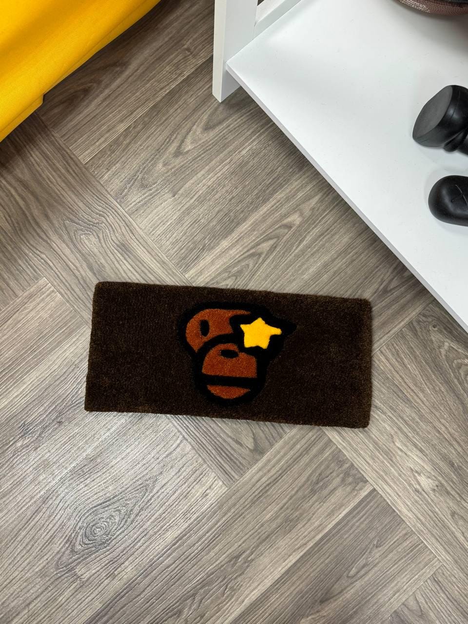 Keyboard rug  Keyboard tufted rugs Custom rug Fluffy Rug keyboard mat unique rug handmade rug desk rug area rug