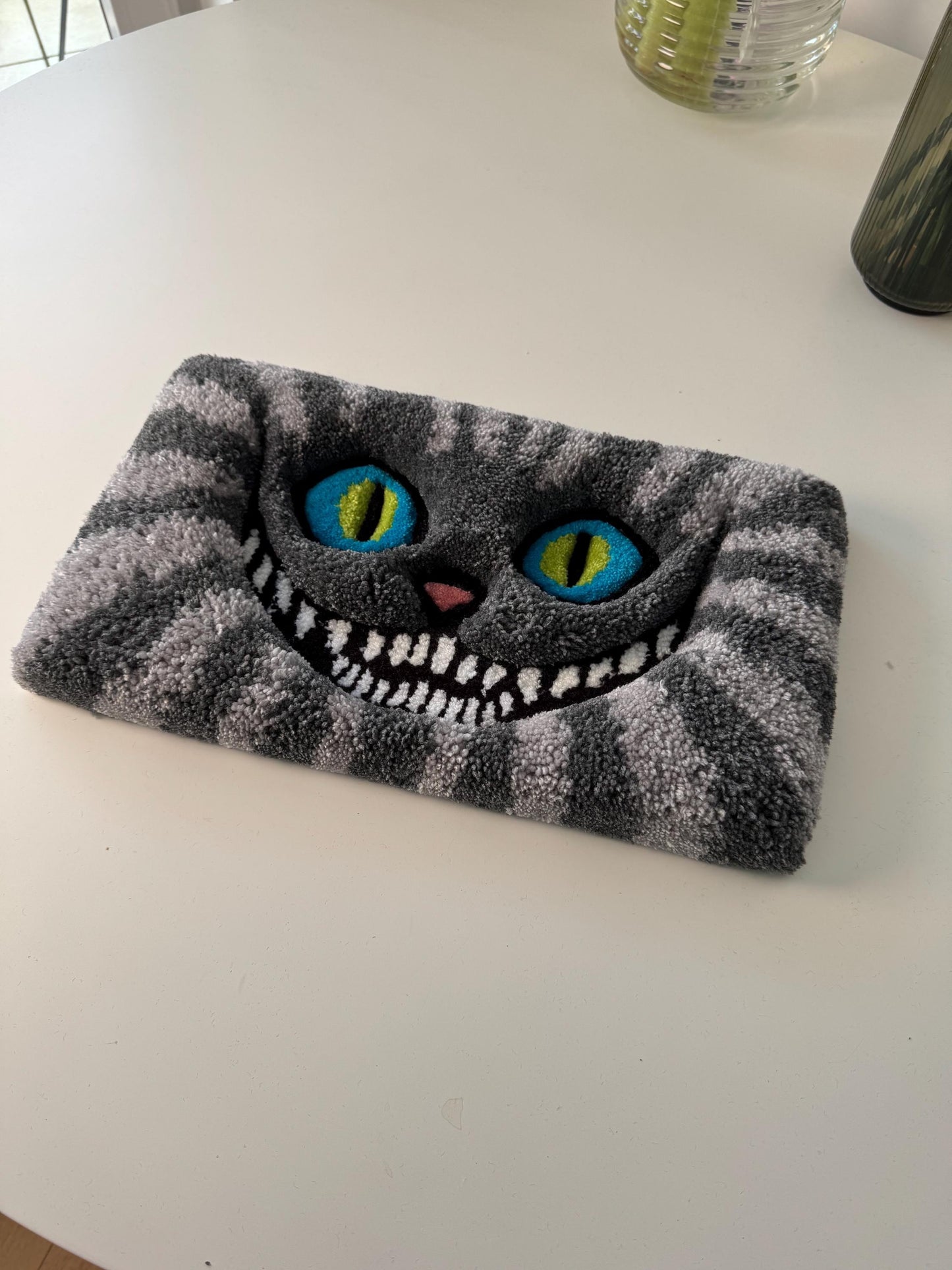 Fluffy Keyboard Rug – Handmade Tufted Desk Mat for Gamers and Cartoon Lovers