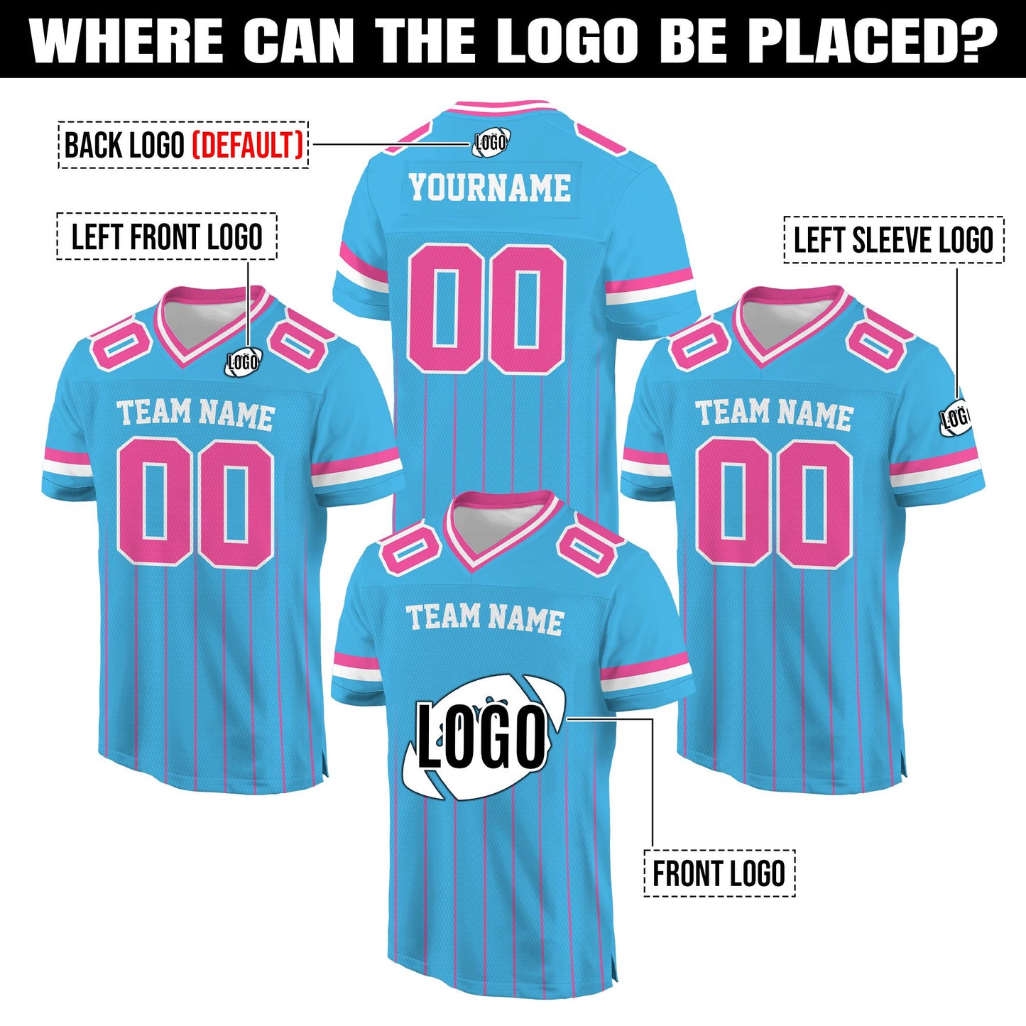 Personalized American Football Jersey For Men Women Youth Preschool, Custom Name Number Jersey Shirt for Football fan Sports uniform