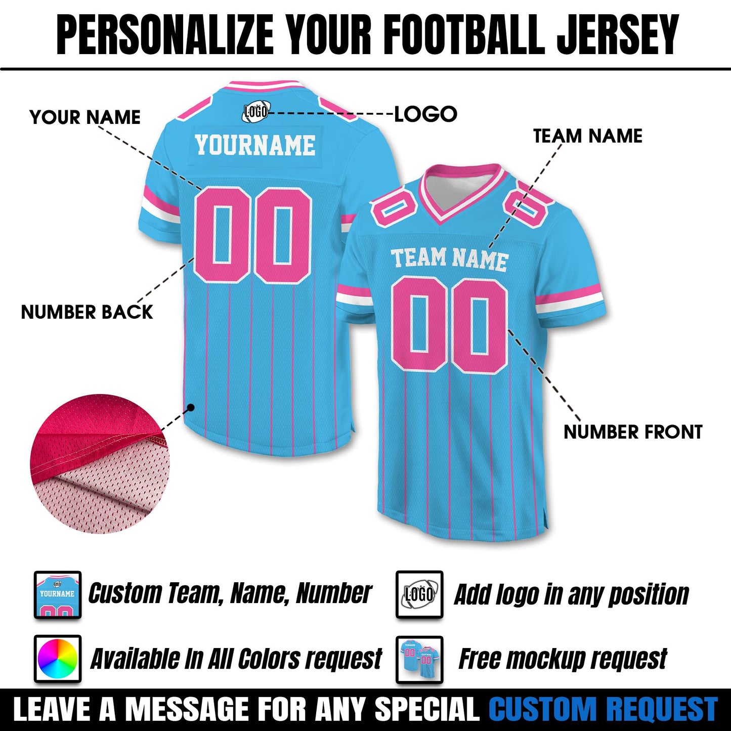 Personalized American Football Jersey For Men Women Youth Preschool, Custom Name Number Jersey Shirt for Football fan Sports uniform