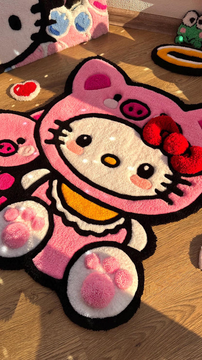 Pink Custom Handmade tufting rug | fully handmade