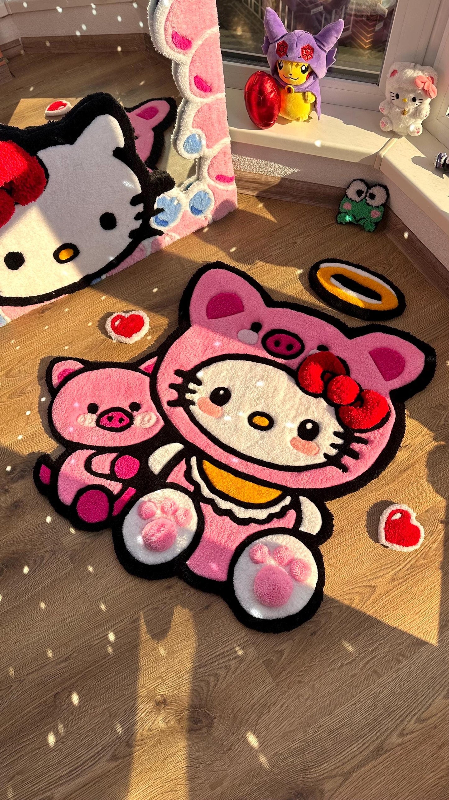 Pink Custom Handmade tufting rug | fully handmade