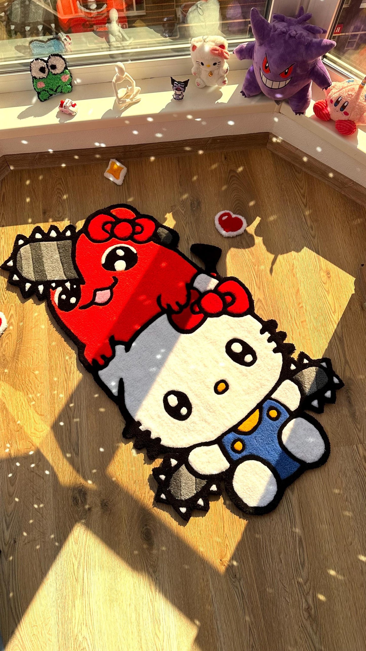 3.3 ft custom Puffy tufting rug | handmade rug