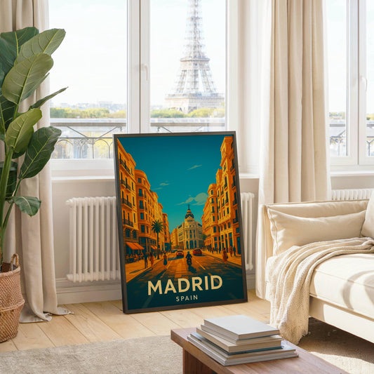 Madrid Print, Madrid Wall Art, Spain Wall Art, Madrid Travel Print, Spain, Wedding Gift, Birthday Present, Travel Decor, Travel Wall Art