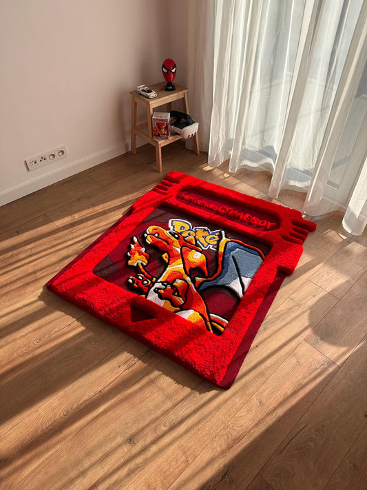Game cartridge tufted rug,3d cartridge rug, handmade tufted custom rug, living room decor rug, bedroom carpet, area carpet