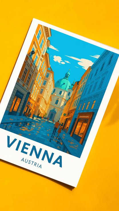 Vienna Print, Austria Wall Art, Vienna Wall Art, Vienna Travel Print, Austria, Birthday Present, Wedding Gift, Travel Decor, Travel Wall Art