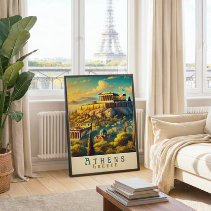 Athens Print, Greece Wall Art, Athens Wall Art, Athens Travel Print, Greece, Birthday Present, Wedding Gift, Travel Decor, Travel Wall Art