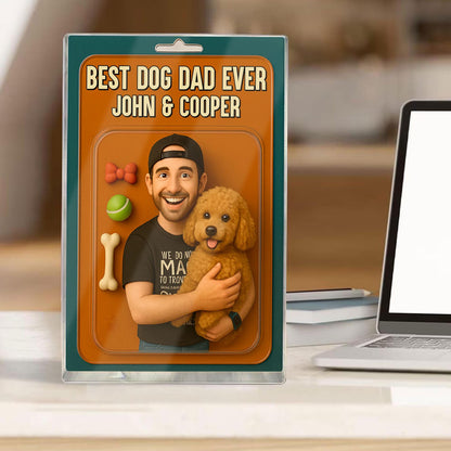 Custom Dog Dad Acrylic Block, Dog Dad Gifts, Cat Dad Acrylic Plaque, Personalized Figure From Photo, Pet Dad Gift, Dog Dad Father's Day Gift