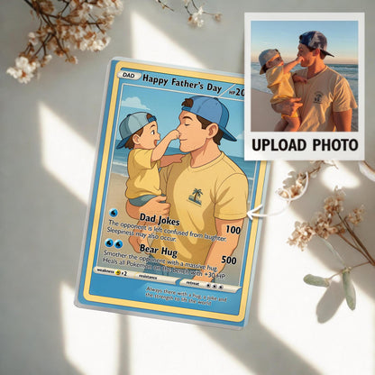 Personalized Father's Day Card Acrylic Block Plaque, Father's Day Gift From Daughter Son, Husband Card, Gift For Dad, Father's Day 2025