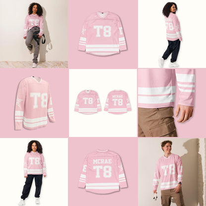 Fan Apparel T8 Hockey Jersey: Pink Concert Outfit