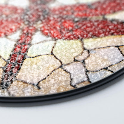 Red Dragonfly Stained Glass Window Hanging Suncatcher Nature Decor Gift for Mom or Nature Lover
