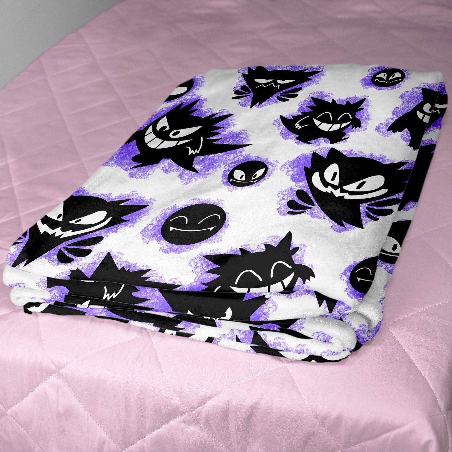 Gengar Fleece Blanket Home Decor Throw Blanket Cute Baby Blanket Gengar Blanket Gifts
