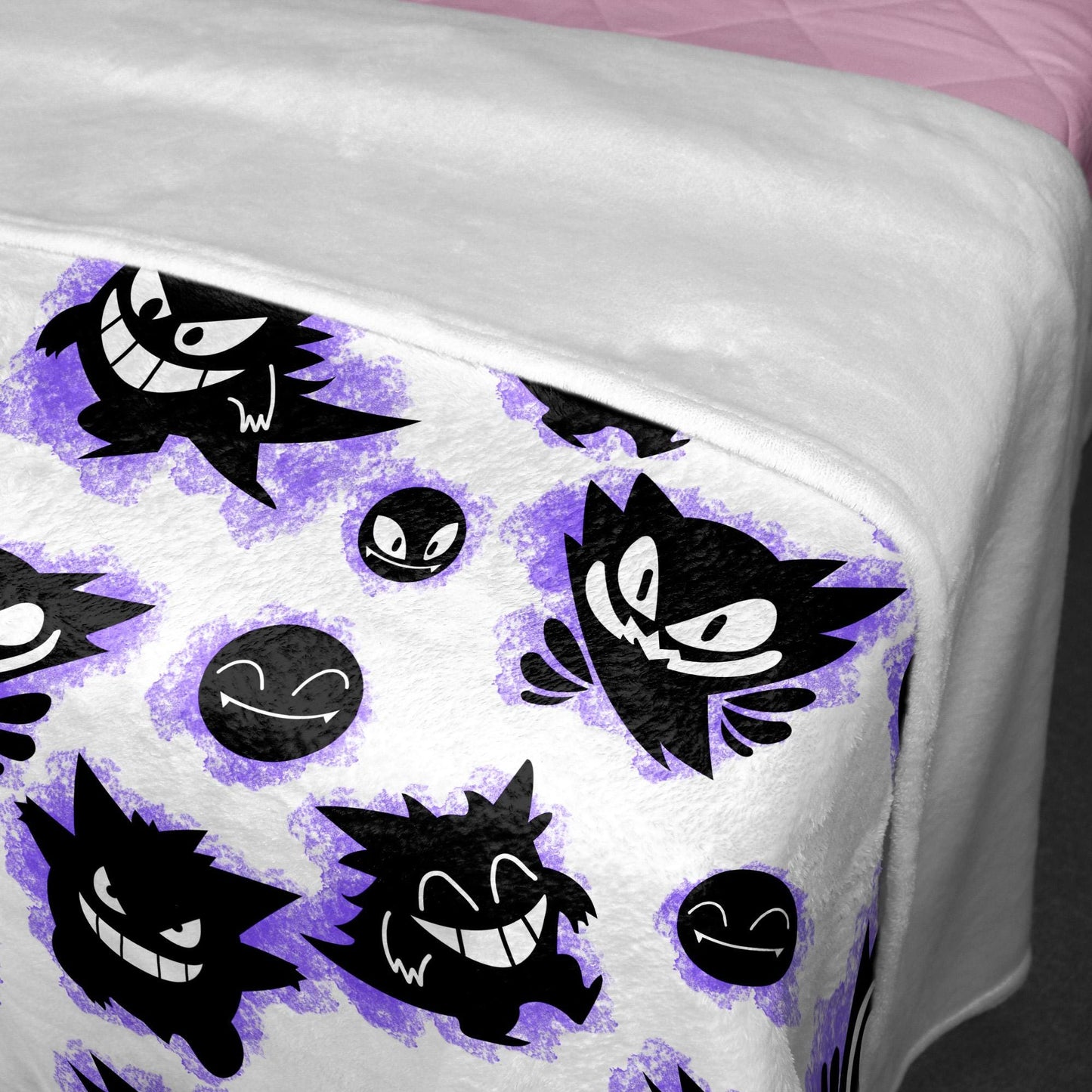 Gengar Fleece Blanket Home Decor Throw Blanket Cute Baby Blanket Gengar Blanket Gifts