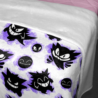 Gengar Fleece Blanket Home Decor Throw Blanket Cute Baby Blanket Gengar Blanket Gifts