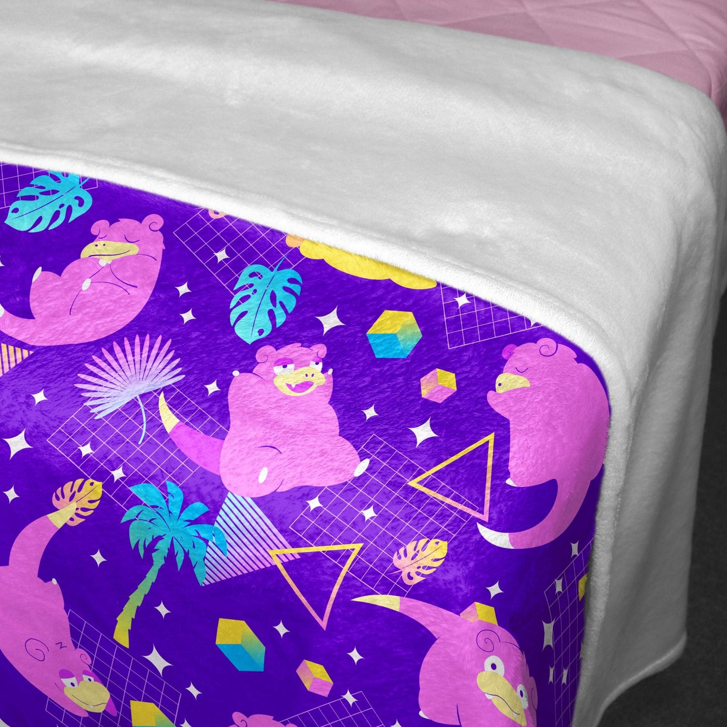 Slowpoke Fleece Blanket Home Decor Throw Blanket Cute Baby Blanket Slowpoke Blanket Gifts