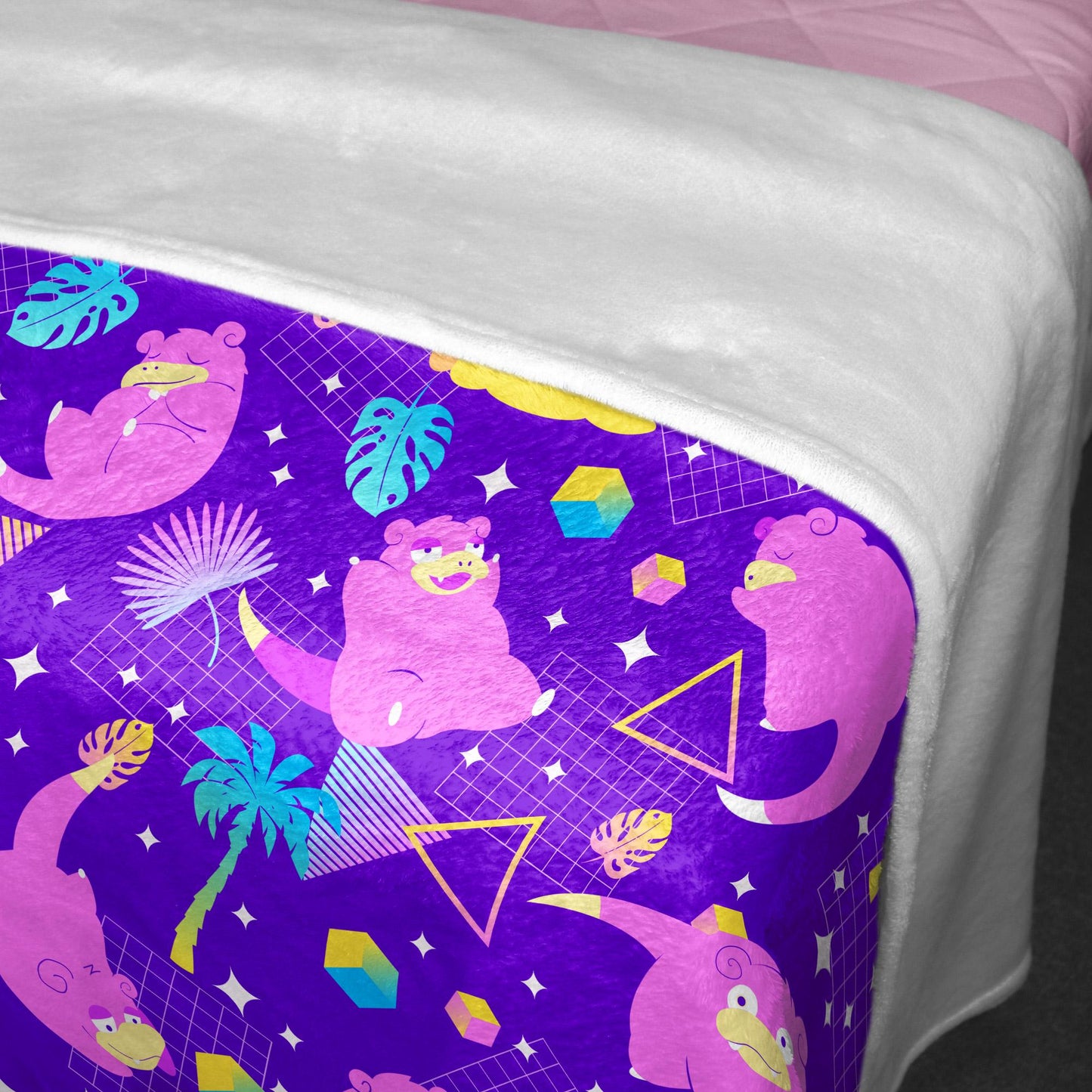 Slowpoke Fleece Blanket Home Decor Throw Blanket Cute Baby Blanket Slowpoke Blanket Gifts