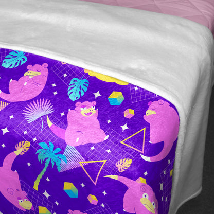 Slowpoke Fleece Blanket Home Decor Throw Blanket Cute Baby Blanket Slowpoke Blanket Gifts