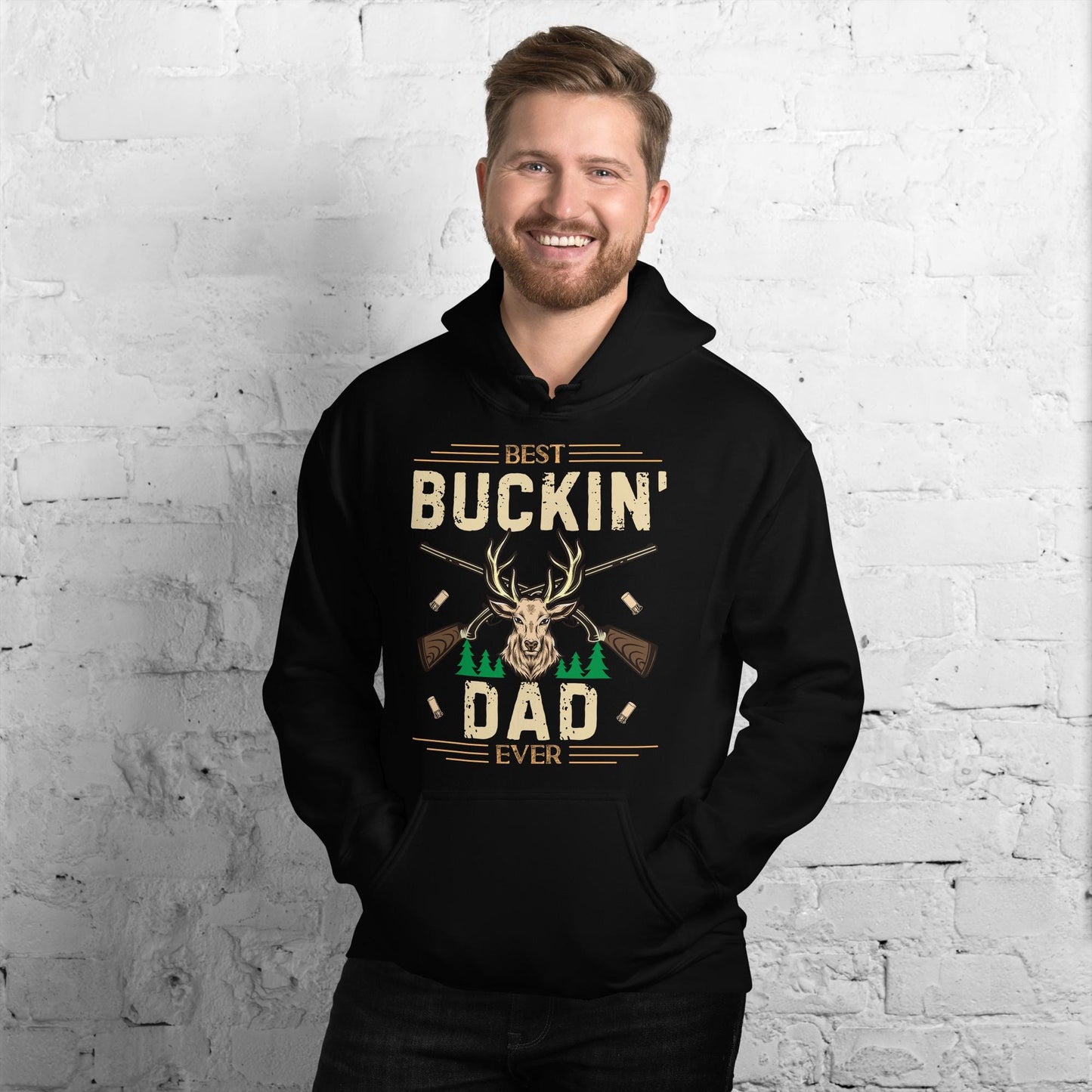 Best buckin dad ever hoodie, hunting hoodies, deer hunting hoodie, gift for hunter, hunting gifts for men, hunting gift for dad