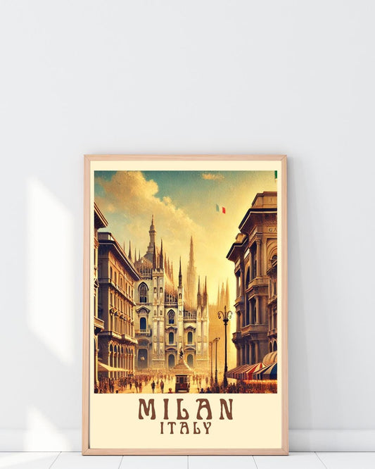 Milan Print, Italy Wall Art, Milan Wall Art, Milan Poster, Milan Travel Print, Birthday Present, Wedding Gift, Travel Decor, Travel Wall Art
