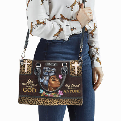 African American Faith Leather Bag, Personalized God-Inspired Handbag, Custom Christian Gift for Women of Color
