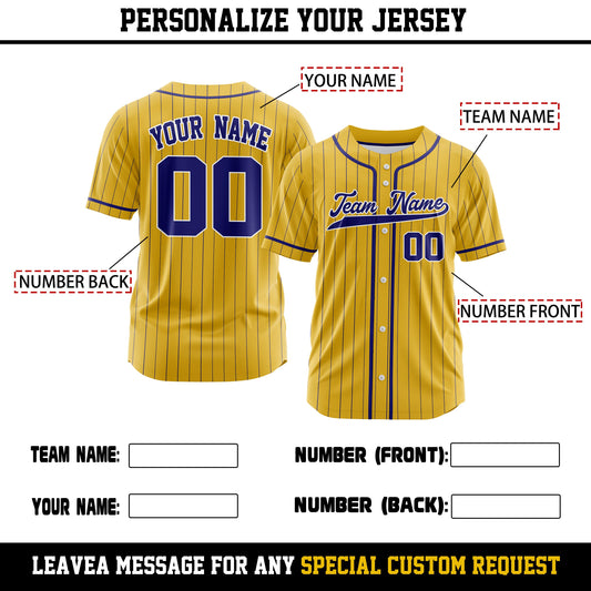 Custom Pinstripe baseball Jersey Personalized embroidery Name Number Sport Team Uniform Cheerleading Jerseys Gifts for Men Women Kids Fans