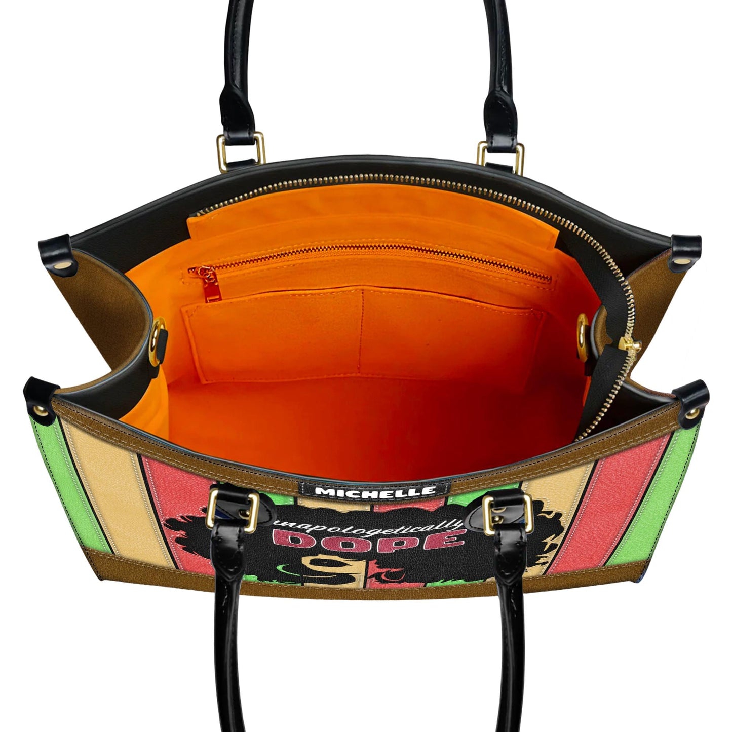 Empowering African American Leather Handbag | Custom Inspirational Purse | Personalized Christian Bag for Women