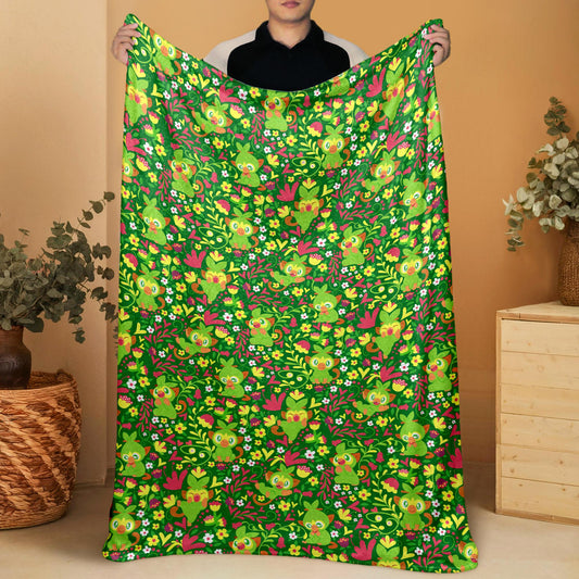 Grookey Fleece Blanket Home Decor Throw Blanket Cute Baby Blanket Grookey Blanket Gifts