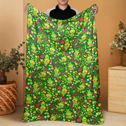 Grookey Fleece Blanket Home Decor Throw Blanket Cute Baby Blanket Grookey Blanket Gifts