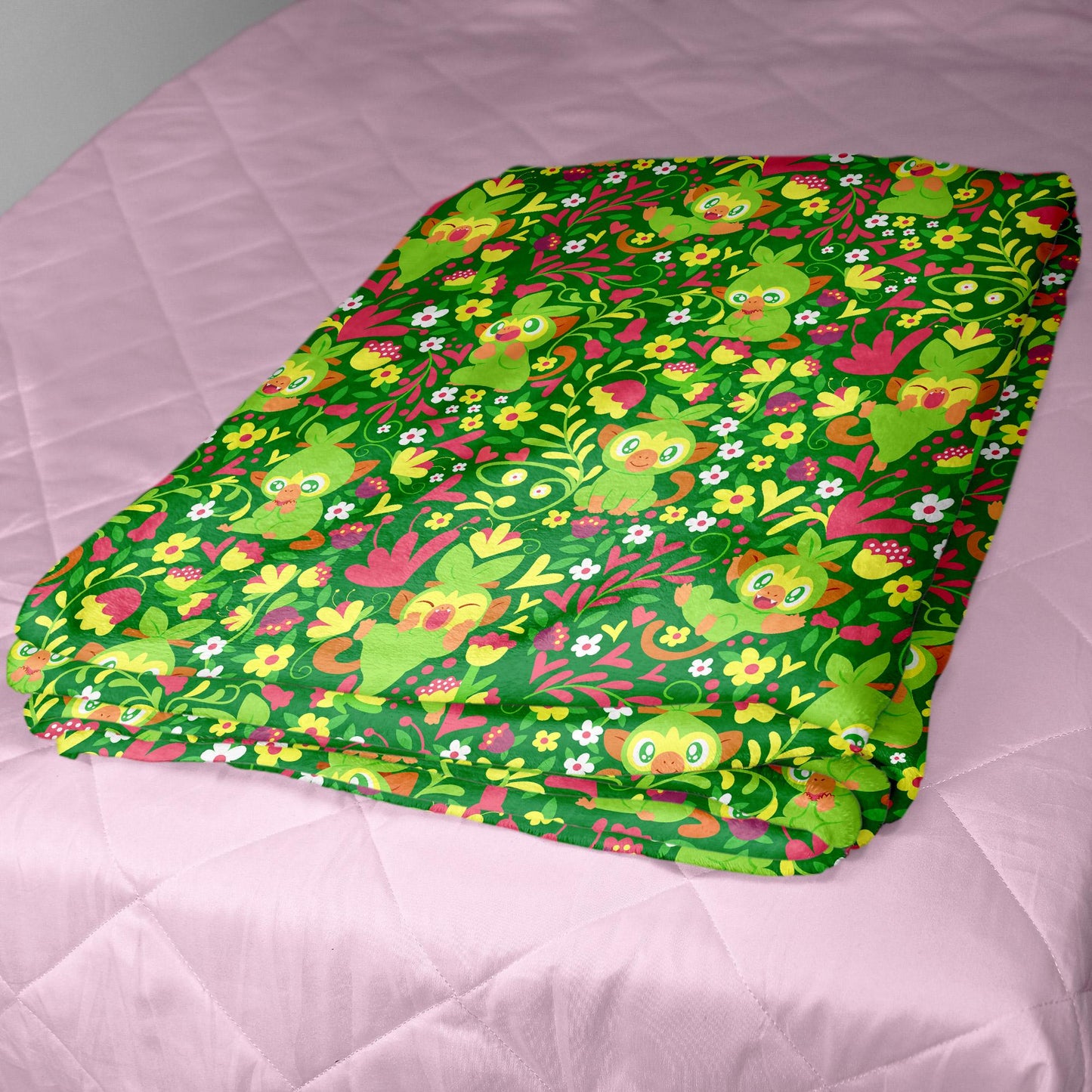 Grookey Fleece Blanket Home Decor Throw Blanket Cute Baby Blanket Grookey Blanket Gifts