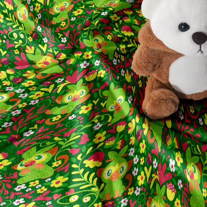 Grookey Fleece Blanket Home Decor Throw Blanket Cute Baby Blanket Grookey Blanket Gifts