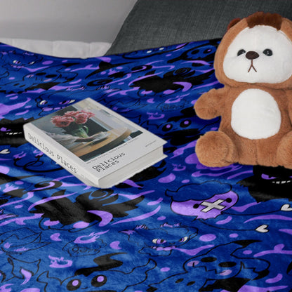 Gengar Fleece Blanket Home Decor Throw Blanket Bedroom Decor Baby Blanket Cute Gengar Blanket Gifts