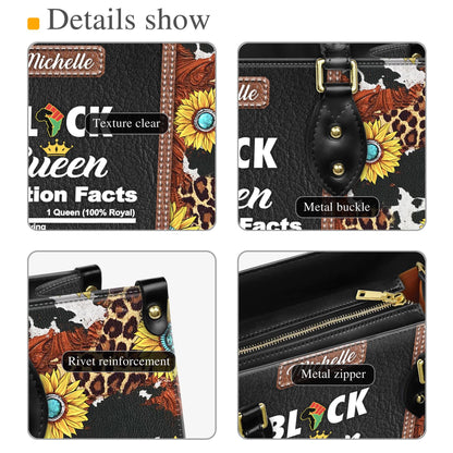 Personalized African American Faith Leather Handbag | Custom Inspirational Purse | Empowering Christian Bag for Women