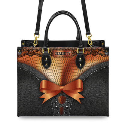 Personalized Handbag for Black Women, Custom Name Corset Tote, Melanin Queen Statement Purse, African American Gift, Edgy Style Bag