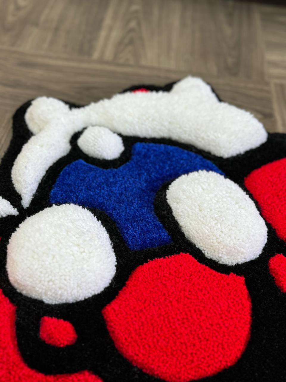 3D Puffy custom rug Kitty rug Tufted rug.Rugs for bedroom aesthetic.Cute rug.Hand tufted rug.Cool rug.Anime rug.Kids rug.Custom doormat.