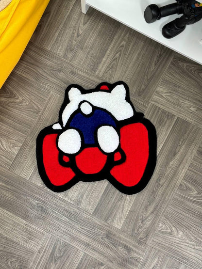 3D Puffy custom rug Kitty rug Tufted rug.Rugs for bedroom aesthetic.Cute rug.Hand tufted rug.Cool rug.Anime rug.Kids rug.Custom doormat.