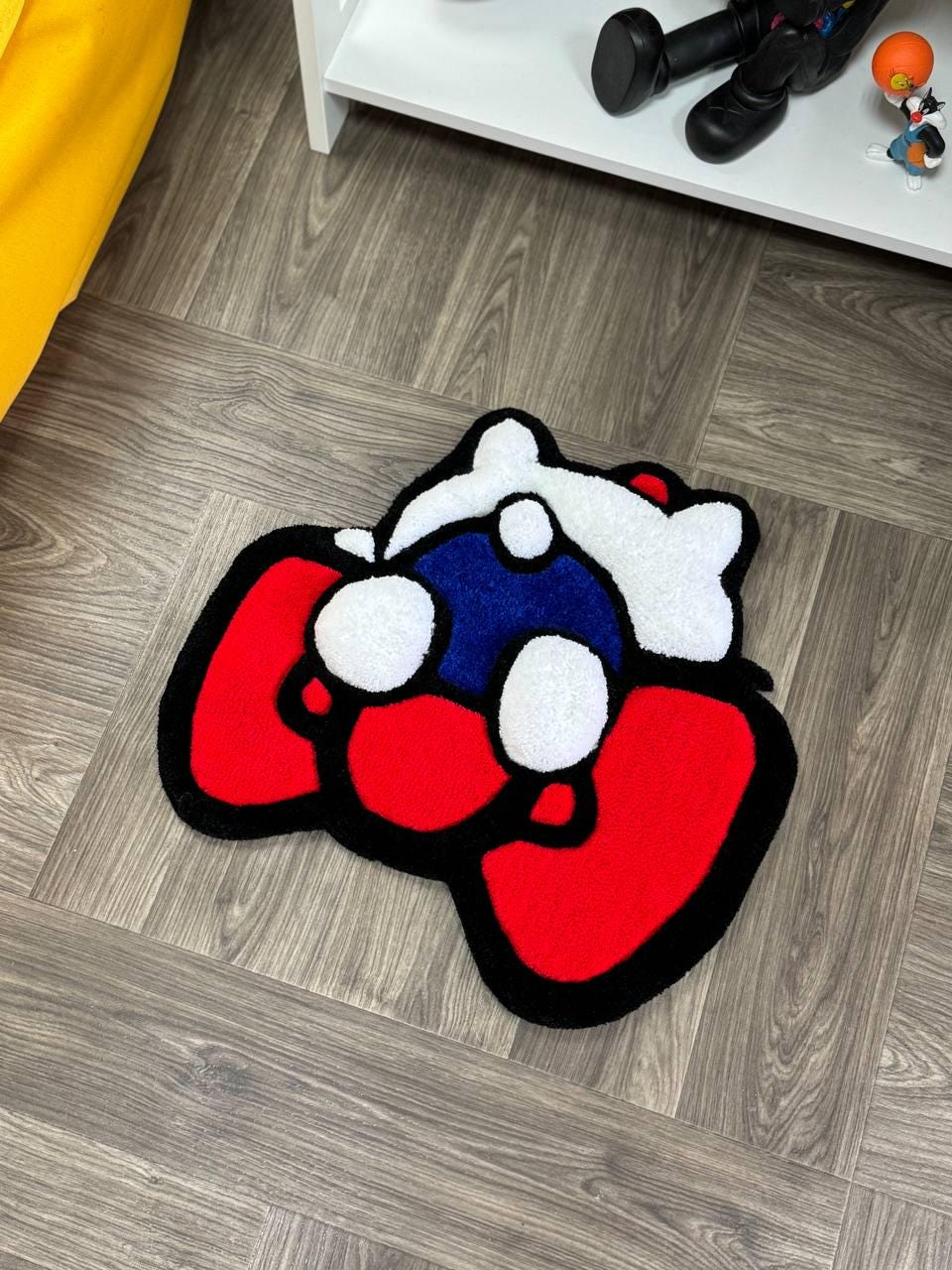 3D Puffy custom rug Kitty rug Tufted rug.Rugs for bedroom aesthetic.Cute rug.Hand tufted rug.Cool rug.Anime rug.Kids rug.Custom doormat.