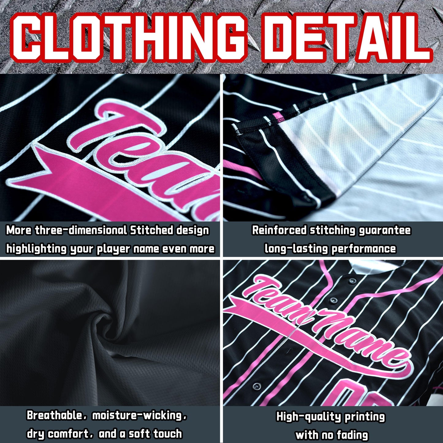 Custom Baseball Jersey Personalized Uniform for Sports Teams Fans Events and Gift Ideas Stitched/Printed Name Number Logo