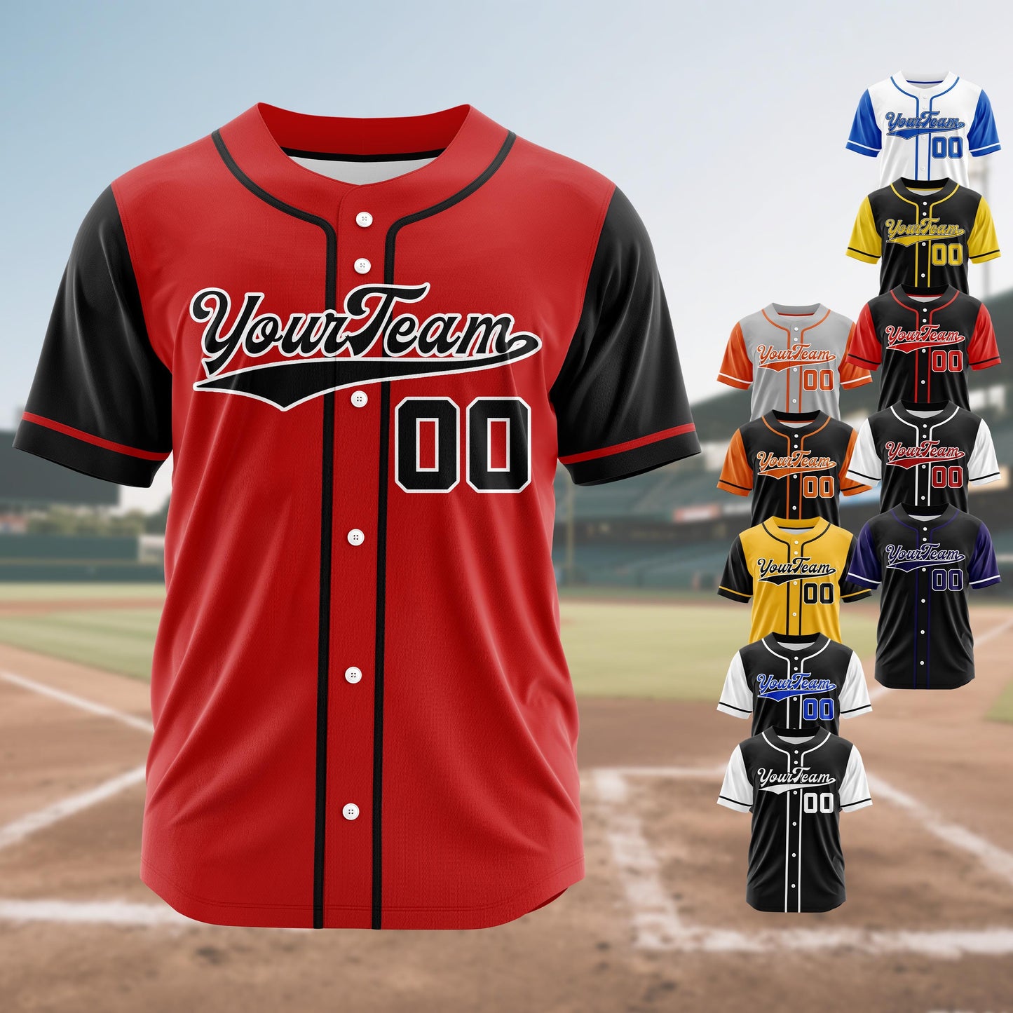 Custom Baseball Jersey Personalized Uniform for Sports Teams Fans Events and Gift Ideas Stitched/Printed Name Number Logo