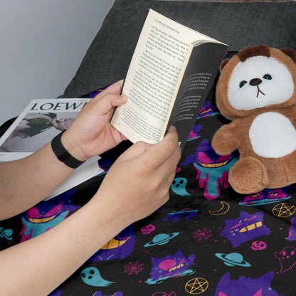 Gengar Fleece Blanket Home Decor Throw Blanket Bedroom Decor Baby Blanket Graffiti Gengar Blanket Gifts