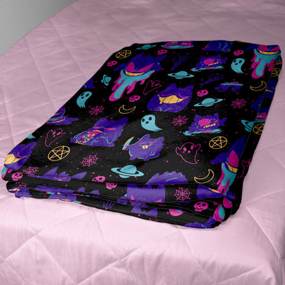 Gengar Fleece Blanket Home Decor Throw Blanket Bedroom Decor Baby Blanket Graffiti Gengar Blanket Gifts